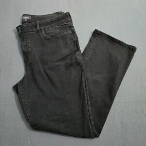 NYDJ Women 14P Black Marilyn Straight Lift Tuck Technology Jeans